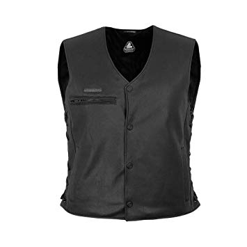 Legion Leather Vest, Black, 52