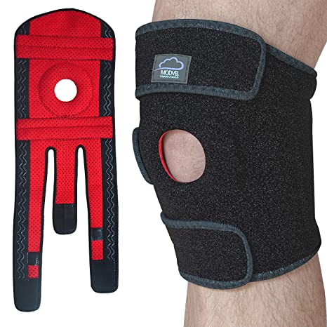 Modvel Knee Brace Support | FDA Approved, Relieves ACL, LCL, MCL, Meniscus Tear, Arthritis, Tendonitis Pain | Open Patella Dual Stabilizers Non Slip Comfort Neoprene