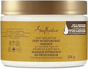 Shea Moisture Deep Moisturizing Hair Mask repairs visible signs of damage Raw Shea Butter paraben-free deep conditioner 326 g