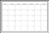 Wall Pops WPE0447 24-Inch by 36-Inch Peel and Stick Dry Erase Monthly Calendar Decal