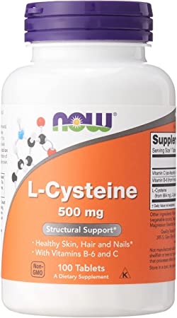 NOW FOODS Cysteine (L) 500mg Tb, 100 CT