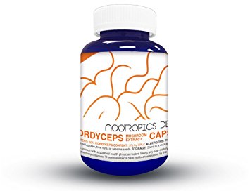 Cordyceps (Cordyceps militaris) Whole Fruiting Body Medicinal Mushroom Extract 500mg Capsules 60 Count