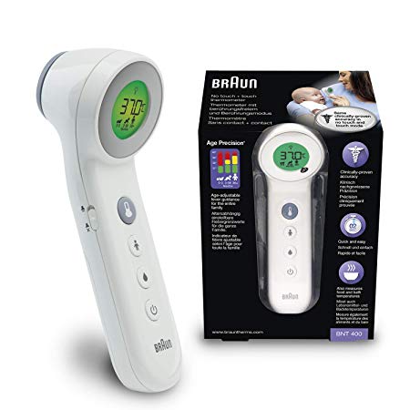 Braun No Touch   Touch Thermometer with Age Precision, BNT400EE