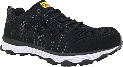 Overstone Men’s 4'' Steel Toe Athletic Shoes, Work Safety Sneakers, Lightweight Industrial & Construction Shoe
