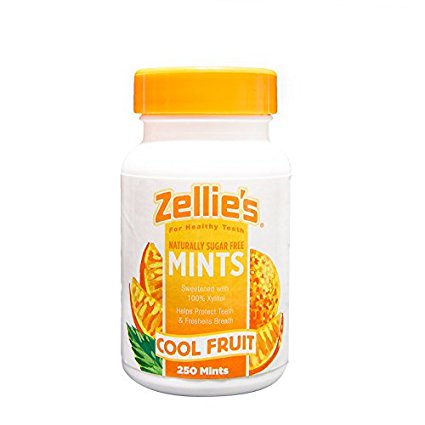 Zellie's Cool Fruit Mints, 250 Count Jar