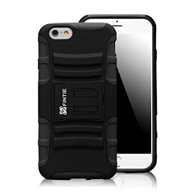 Fintie iPhone 6S Case - [Guardian Series] Dual Layer Holster with Kickstand and Belt Swivel Clip for Apple iPhone 6 / iPhone 6s (4.7-inch), Black