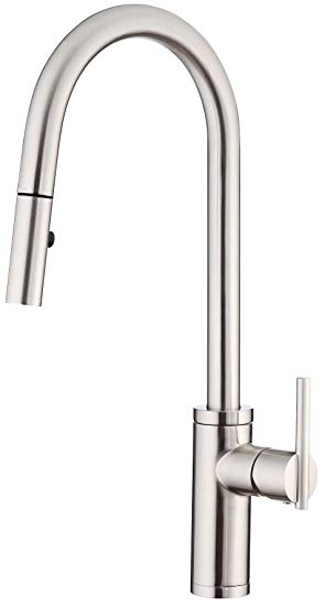 Danze D454058SS Parma Cafe Pull-Down Kitchen Faucet with SnapBack Retraction, Stainless Steel