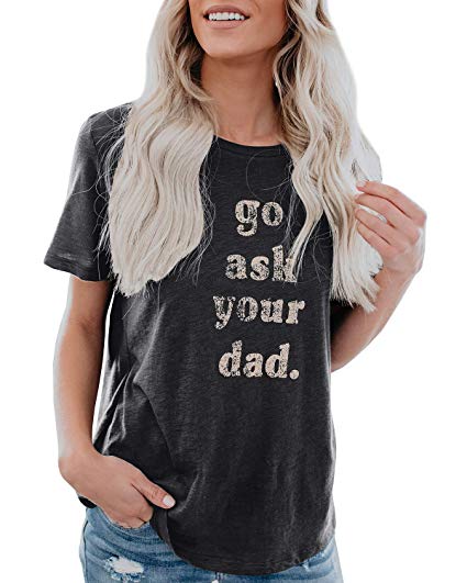 IRISGOD Womens Mom Shirt Summer Funny Short Sleeve Mommy Graphic Tees T-Shirts