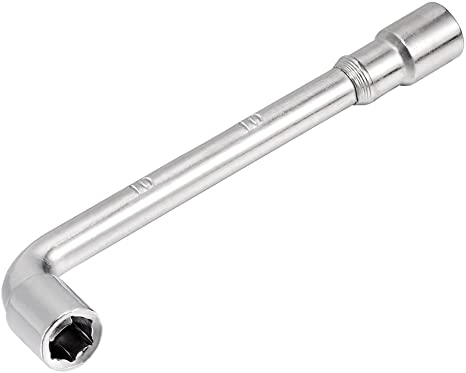 uxcell 10mm Metric L Shaped Angled Open Hex 6 point Socket Wrench