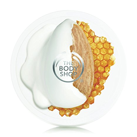 The Body Shop Almond Milk & Honey Body Butter, for Sensitive, Dry Skin, 6.9 oz.