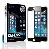 iPhone 66s Plus Screen Protector Edge to Edge - Full Cover Tempered Glass for iPhone 6 Plus and 6s Plus 55 inch- 3D Touch Compatible Shield with Rounded Edges - Manufacturer Lifetime Warranty BLACK