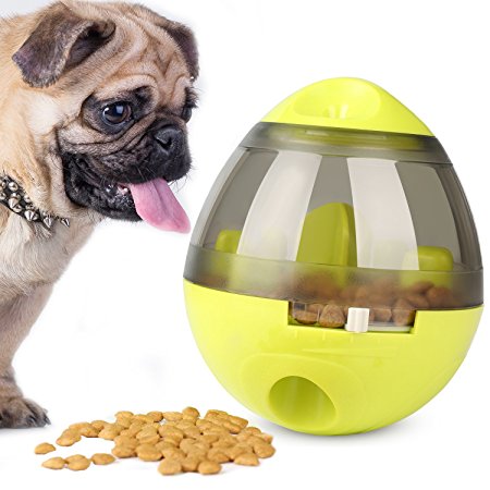 ONSON Interactive Dog Toy - Food Dispenser Ball Toy for Small Medium Large Dogs Durable Chew Ball - Boredom Puzzle Toys Food Slow Feeder Tumbler IQ Treat Ball - Easy to Clean