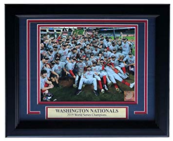 Washington Nationals Framed 2019 World Series Champions Celebration 8x10 Photo