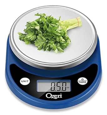 Ozeri Pronto Digital Multifunction Kitchen and Food Scale, Classic Blue