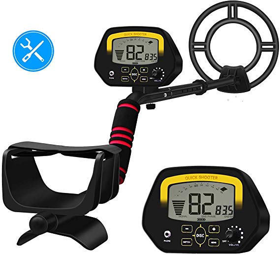 MOSTON Metal Detector for Adults High-Accuracy Metal Detector Waterproof with LCD Display Waterproof Search Coil for Underwater