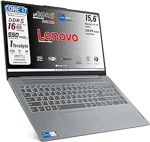 Lenovo, pc portatile Notebook, i7 13620H 13th, DDR5 16Gb, Display IPS FHD 15,6", SSD 1Tb, Wi-Fi, Bt, USB Thunderbolt 4.0, Tastiera retroilluminata, fingeprint integrato, Win11 Pro, Pronto all'Uso