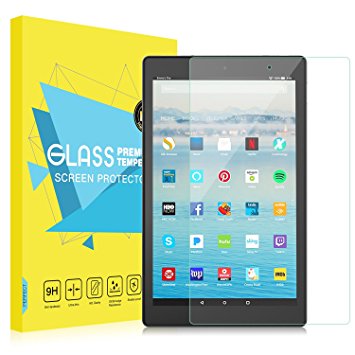 Fire HD 10 2017 Screen Protector, MoKo [Scratch Terminator] Premium HD Clear 9H Hardness Tempered Glass Tablet Screen Protector Film for All-New Amazon Fire HD 10" (7th Generation - 2017 Release)