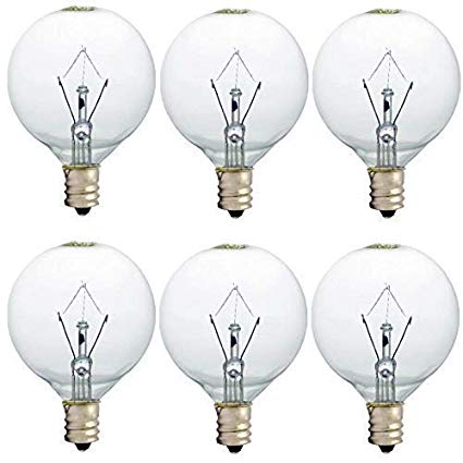 25 Watt Wax Warmer Bulbs, Scentsy Bulb for Full Size Scentsy Warmer, 6 Pack E12 Base Wax Bulb, Dimmable - Warm White - 110 to 130 Volt Light Bulbs for Scentsy Burner, High Temp Resistance (25)