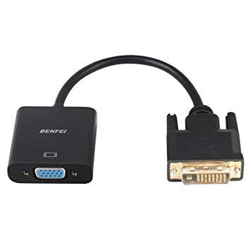 Active DVI-D to VGA Adapter, Benfei DVI-D 24 1 to VGA Male to Female Adapter