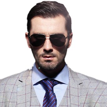 Mens Fashion Brand Rimless Oversized Aviator Protection Mirrored Polarized Sunglasses