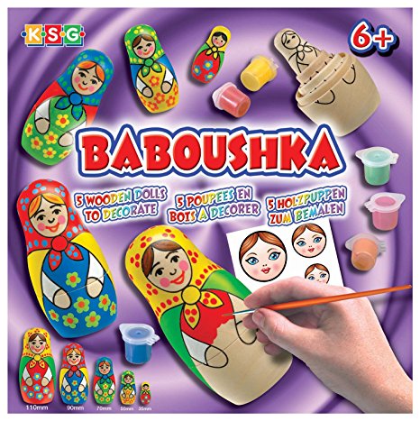 KSG Arts and Crafts Baboushka 0925 Russian Doll Painting Kit