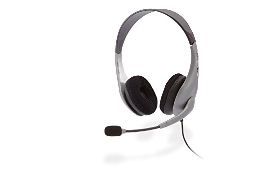 Cyber Acoustics Stereo Headset, headphone with microphone, great for K12 School Classroom and Education (AC-404)