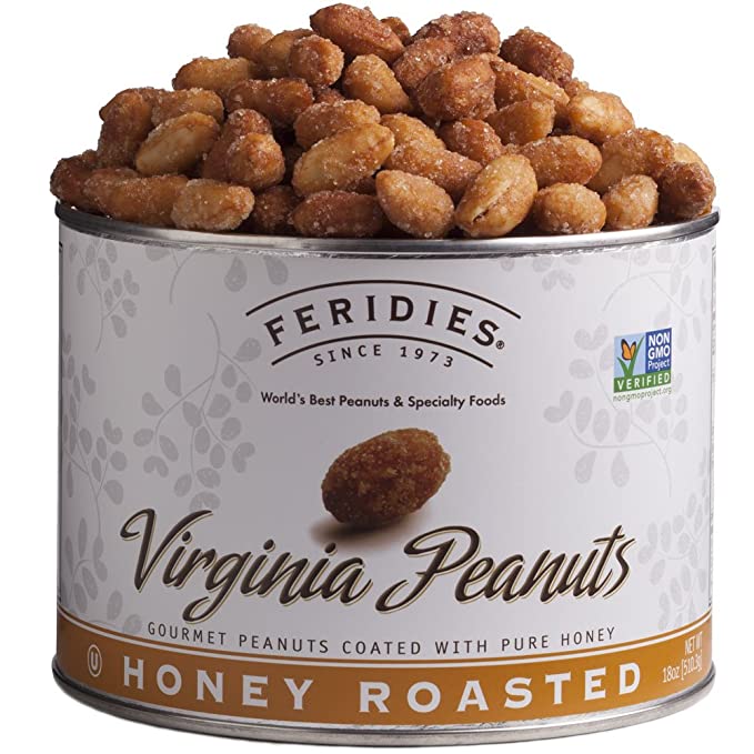 4 Pack-18oz Can Honey Roasted Peanuts