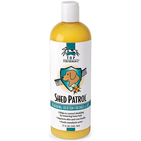 Top Performance Shed Patrol De-Shedding Pet Shampoo, 17-Ounce