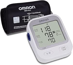 Silver Upper Arm Blood Pressure Monitor