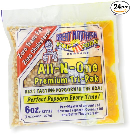 Great Northern Popcorn, 6-Ounce Portion Packs (Pack of 24)