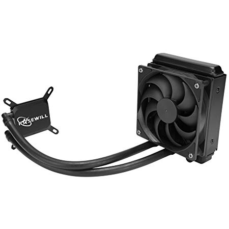 Rosewill CPU Liquid Cooler, Closed Loop PC Water Cooling, Quiet 120mm PWM Fan, Intel LGA 2011/2066/1366/1150/1151/1155/1156/775, AMD AM4/AM3 /AM3/AM2 /AM2/AM1/FM2 /FM1 - PB120