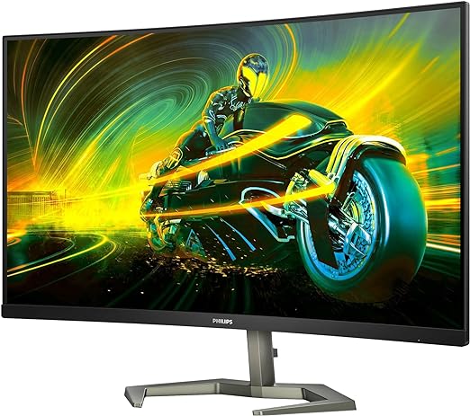 PHILIPS Evnia- 32M1C5500VL 32 Inch QHD Curved Gaming Monitor, VA, 165Hz, 1ms, Smart Image HDR, Low input lag, Titl, VESA 100 (2560 x 1440 @ 165Hz, 250 cd/m² HDMI 2.0 / DP 1.4)