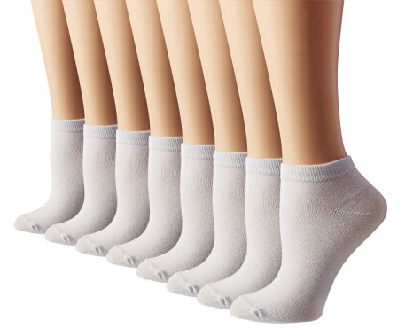 Women's 8 Pack No Show Athletic Running Socks
