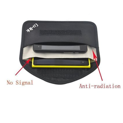 Co-link Cell Phone Anti-tracking Anti-spying GPS Rfid Signal Blocker Pouch Case Bag Handset Function Bag (Black)