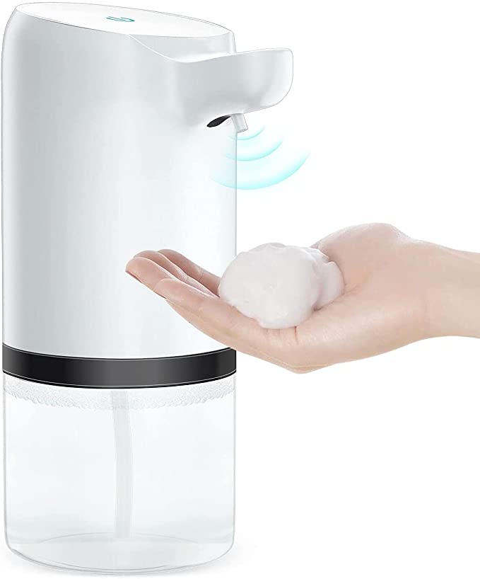 LDesign Soap Dispenser Automatic Touchless Soap Dispenser USB Rechargeable 14oz/400ml Hands Free Foaming Soap Dispenser for Bathroom Kitchen