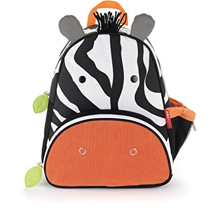 Skip Hop Zoo Toddler Kids Insulated Backpack Zax Zebra, 12-inches, Multicolored