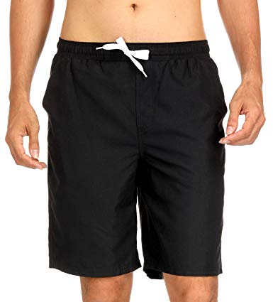 ATTRACO Mens Swim Trunks Summer Beach Shorts Board Shorts Pockets 21" Boardshorts