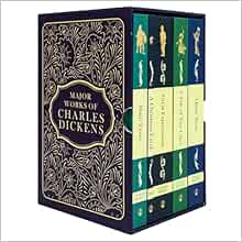 Major Works of Charles Dickens 5 Books Deluxe Hardback Set - A Christmas Carol, Oliver Twist, Great Expectations, A Tale of Two Cities, Hard Times