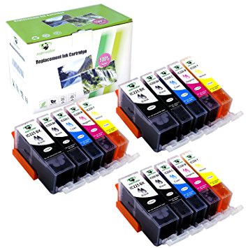 Supricolor 15 Pack PGI-225 CLI-226 Ink Cartridges High Yield Compatible with PIXMA iP4820 iP4920 iX6520 MG5120 MG5220 MG5320 MG6120 MG6220 MG8120 MG8220 MX712 MX882 MX892 (3 set)