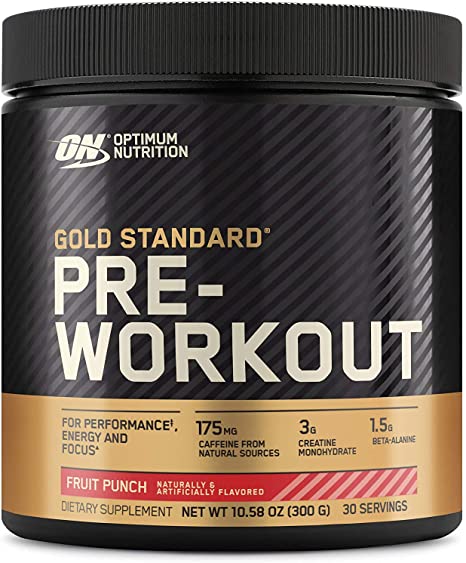 Optimum Nutrition Gold Standard Pre Workout Advanced, with Creatine, Beta-Alanine, Micronized L-Citrulline and Caffeine for Energy, Keto Friendly, Fruit Punch, 300 g/10.58 oz., 30 servings