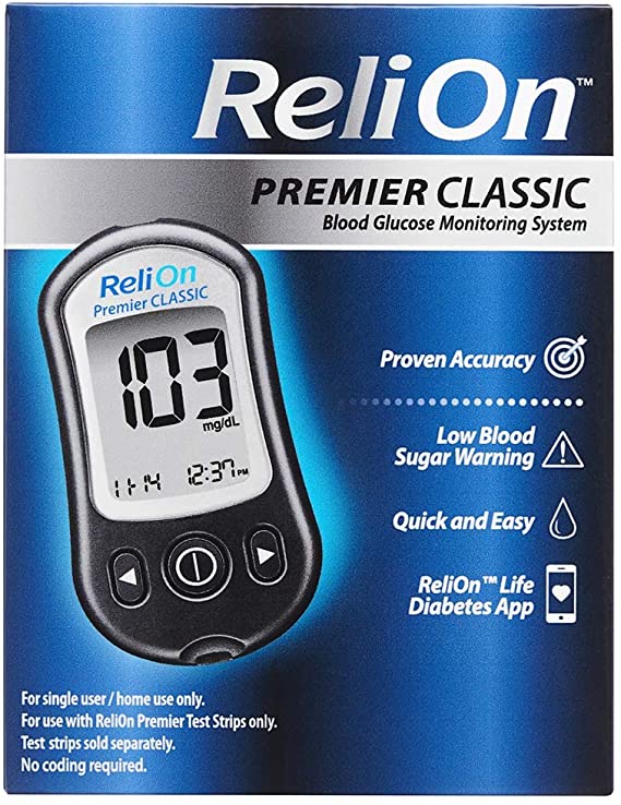 ReliOn Premier Classic Blood Glucose Monitoring System