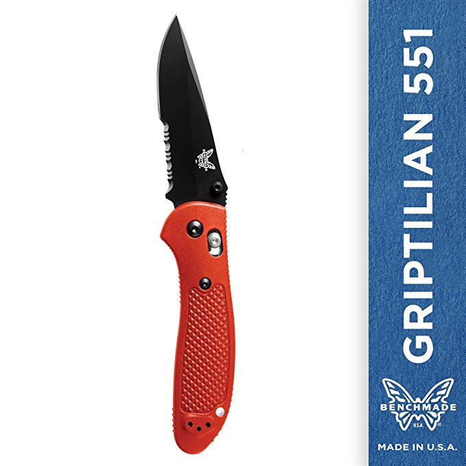 Benchmade - Griptilian 551 Knife, Drop-Point