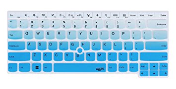 Leze - Ultra Thin Soft Keyboard Skin Cover for Lenovo Thinkpad E430 E430C E435 E335 E450C E460 E465 S430 L330 L450 T430U T430 T430i T430S T450S T530 S3 Semi - Gradual Blue