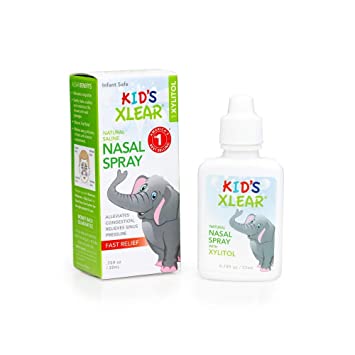 Xlear Kids Natural Saline Nasal Spray for Sinus and Allergy 0.75 floz