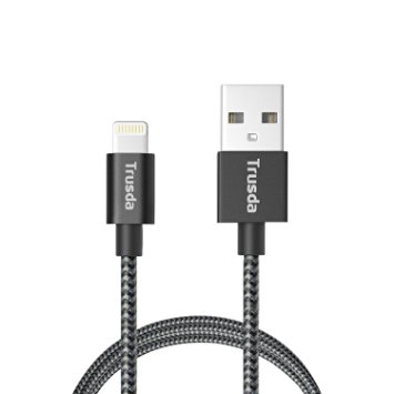 [Apple MFI Certified]Trusda Nylon Braided Lightning USB Charger Cable for iPhone iPad iPod series
