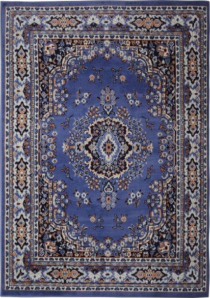 Home Dynamix Premium 7069-310 5-Feet 2-Inch by 7-Feet 4-Inch Area Rug, Country Blue