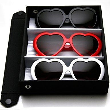 zeroUV - Large Oversized Womens Heart Shaped Sunglasses Cute Love Fashion Eyewear