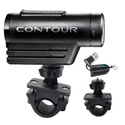 ChargerCity Exclusive OEM 1/4" 20 Tripod Sports Bike Bicycle Motorcycle ATV Mount for Contour Contour HD Roam Roam2 camera Action Camcorder (Fits all handle bar .75" to 1.3"). Also compatible with all iON Air Pro 2 3 Plus Sony HDR AS10 AS15 Veho Muvi Pro Micro Kodak PLaysport ZX3 ZX5 Panasonic HX Extreme HD DV units.
