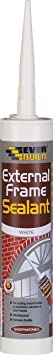 Everbuild EXTWH External Frame Acrylic Sealant, White, 290 ml
