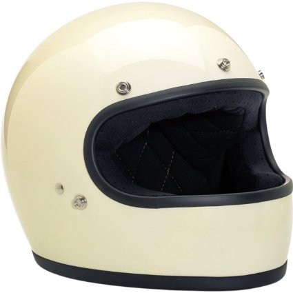 Biltwell Inc. Gringo Helmets, Distinct Name: Vintage White, Gender: Mens/Unisex, Helmet Category: Street, Helmet Type: Full-face Helmets, Primary Color: White, Size: XL GH-WHT-GL-XLG